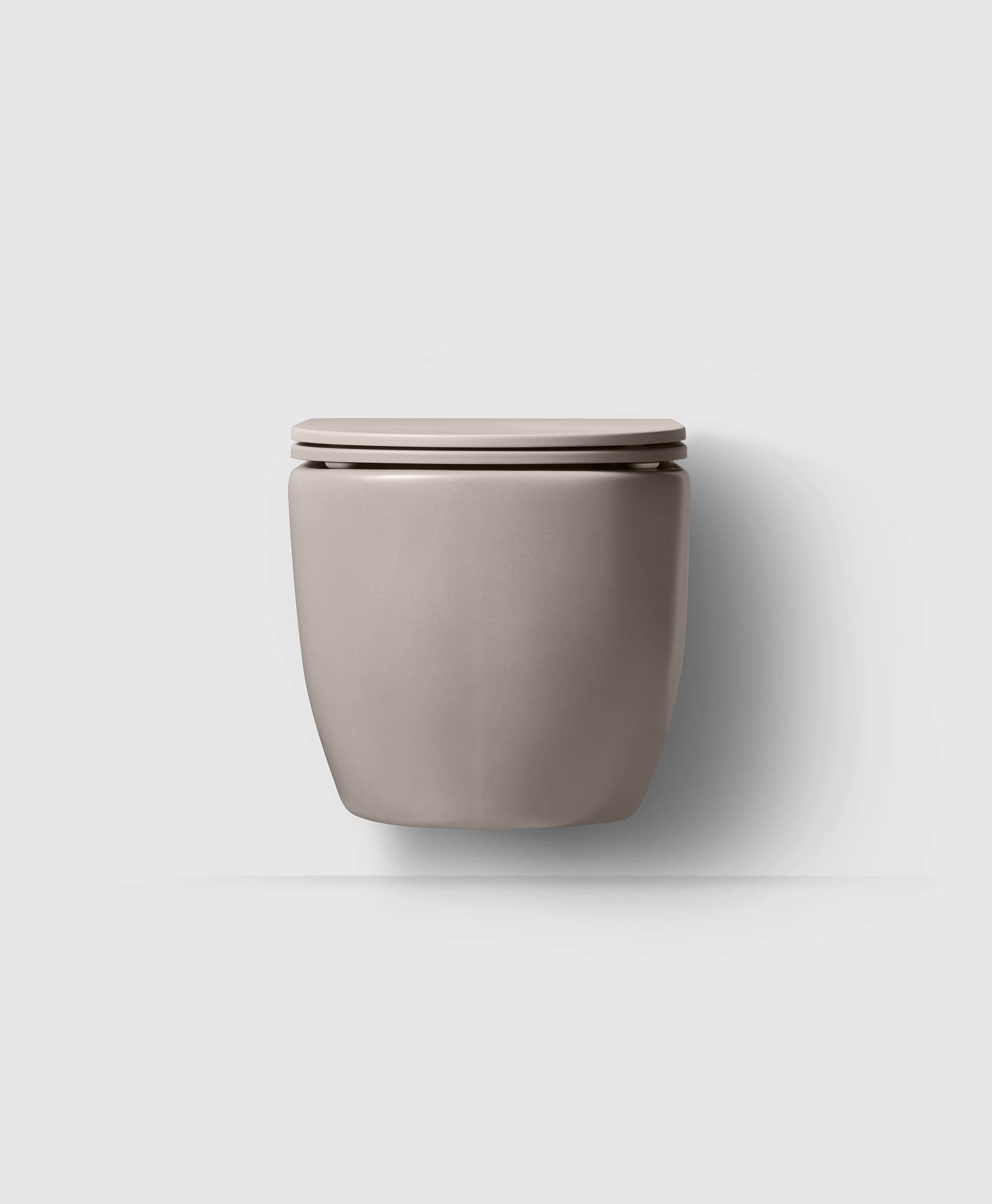 WC/2 wall hung 54 matt sand with seat