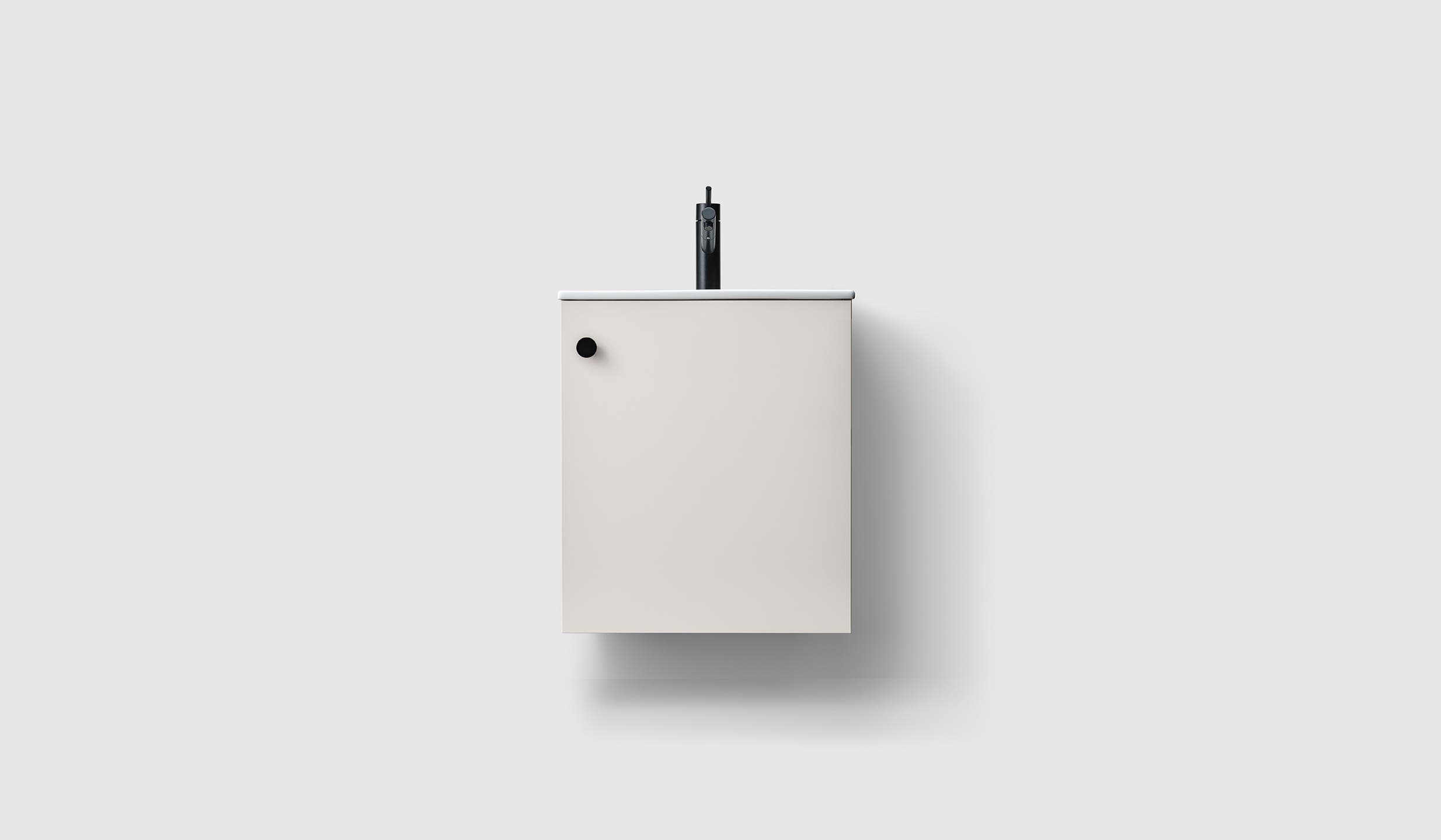 H3/50S - White R - Porcelain - A2.01 Matte Black