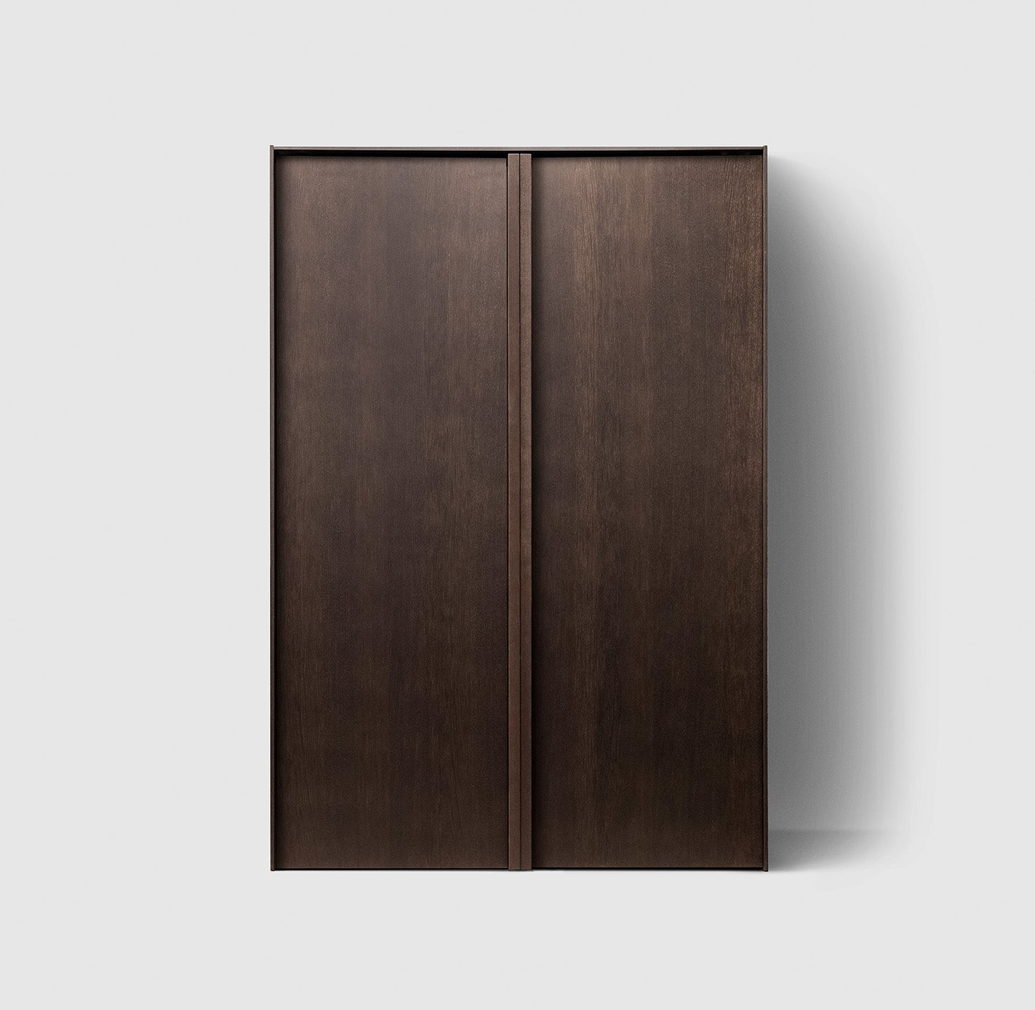 H2C146 Pocket Smoked Oak Wood H2 Laundry Cabinet