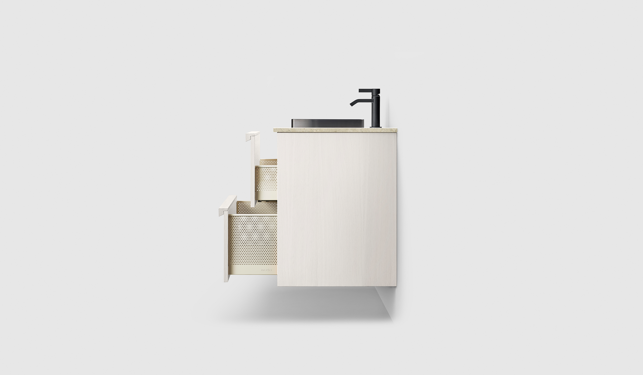 H2/100 - White Wood - NI/Black Chrome