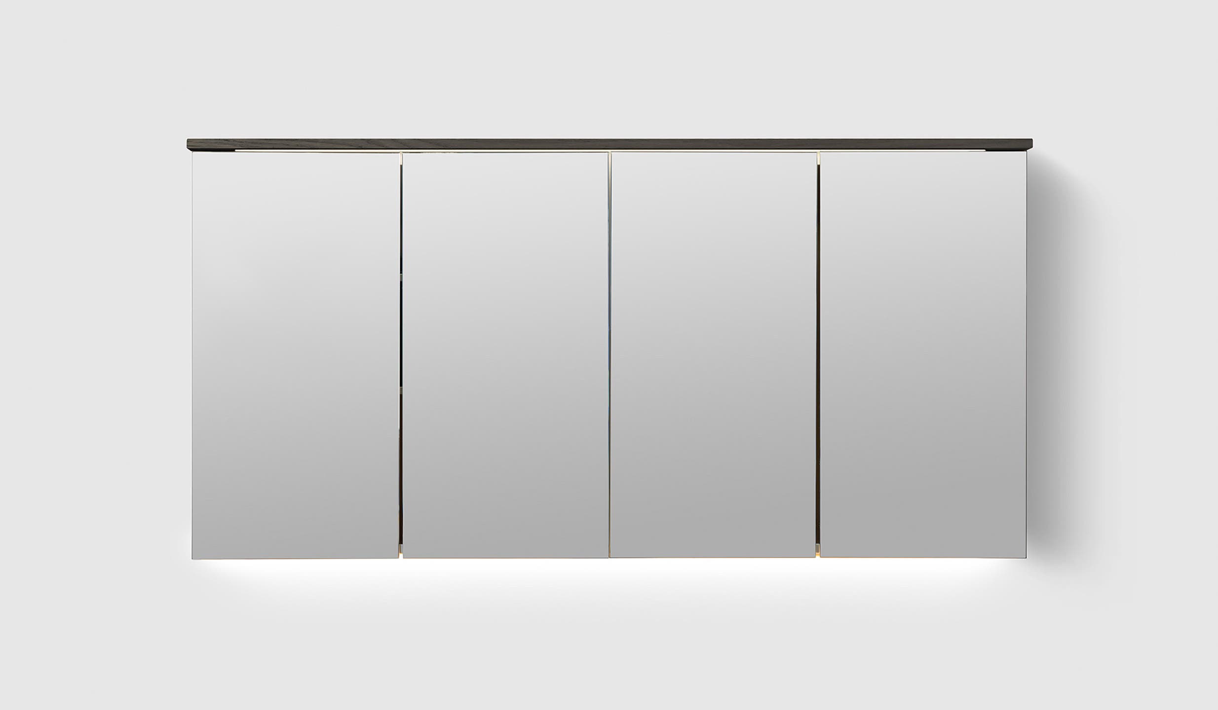 H2/MC140 Dark Wood H2 Mirror Cabinet