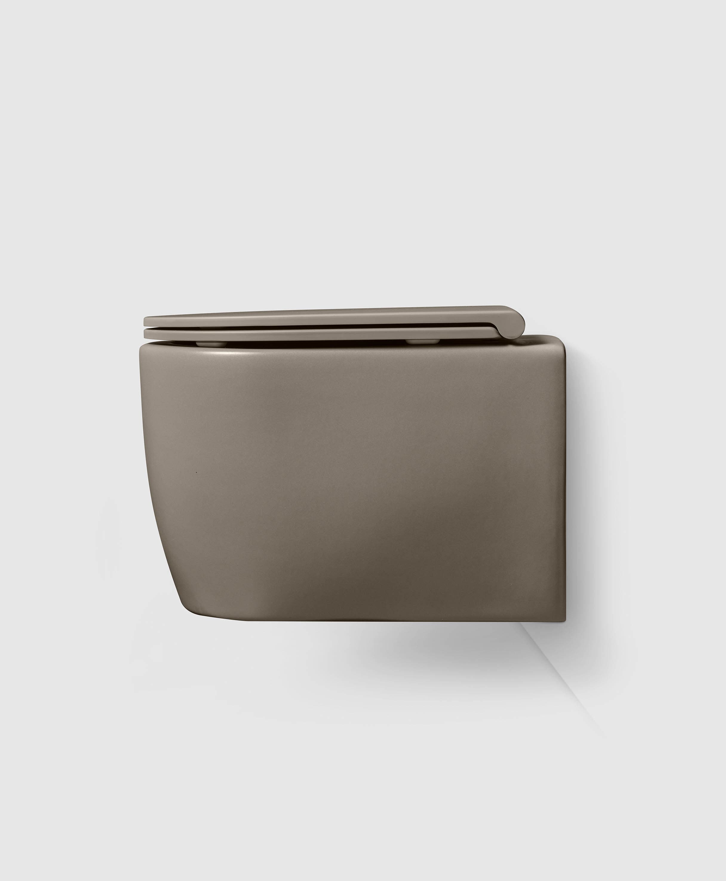 WC/2 wall hung 55 matt grey with seat