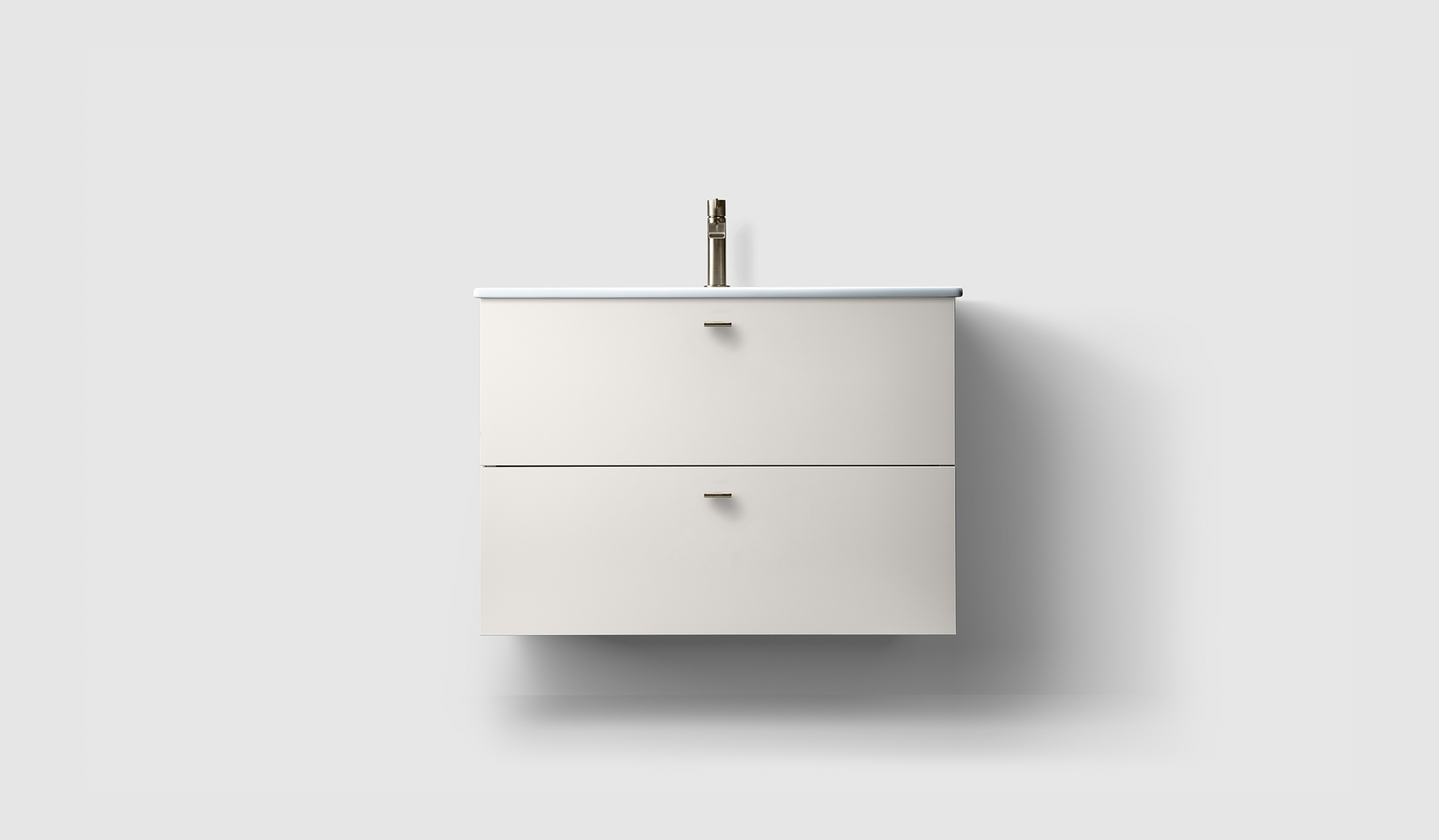 H3/80S - White - Porcelain - A2.04 Brushed Nickel